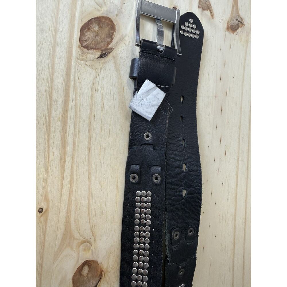 Daytrip Belt Black Genuine Leather Women’s M Rhinestones & Studded Bling - Picture 7 of 13